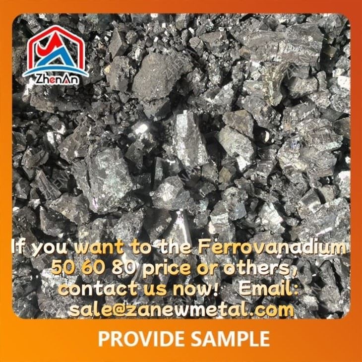 10-50 mm Ferro Vanadium 80 Alloy 58-65% best
